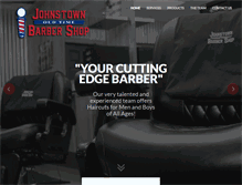 Tablet Screenshot of johnstownbarbershop.com